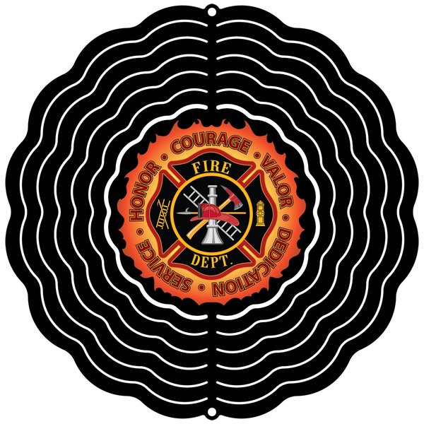 Next Innovations 10" Firefighter Courage Wind Spinner 101408001-FIRECOURAGE